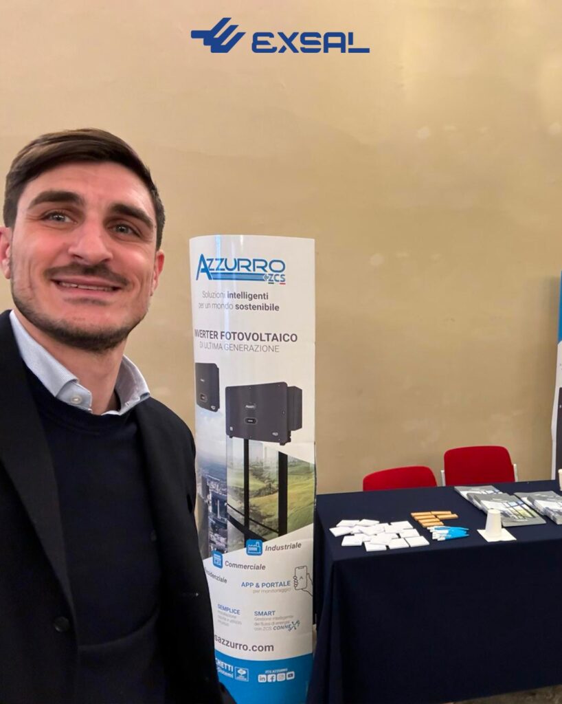 Andrea Junior Viscido 
Founder di EXSAL al convegno SolarStorage e Solar4Industry organizzato da Italia Solare